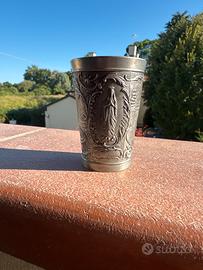 Bicchiere vintage in peltro anni ‘30-‘50