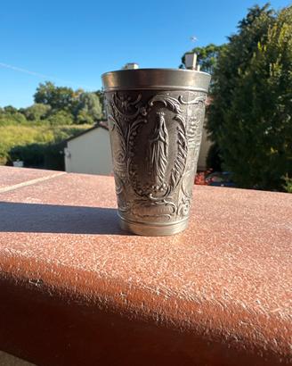Bicchiere vintage in peltro anni ‘30-‘50