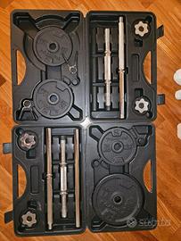 Kit Pesi Domyos 30 kg Completo con 2 Valigette