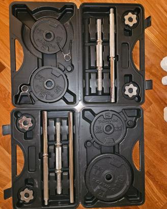Kit Pesi Domyos 30 kg Completo con 2 Valigette