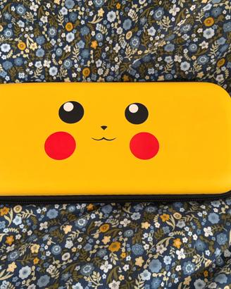 Custodia rigida per Nintendo Switch design Pikachu