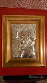 Quadro Padre Pio anni 80.