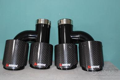 Terminali akrapovic con uscita ad h