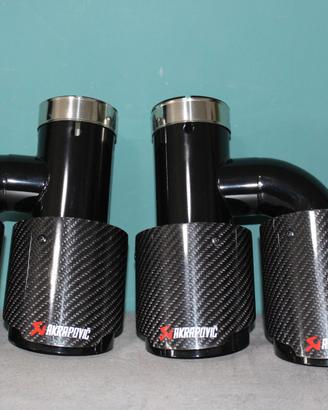 Terminali akrapovic con uscita ad h