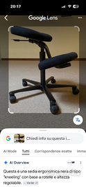 Sedia ergonomica inginocchiata Hag