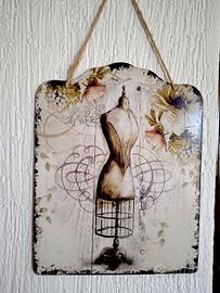 nuovo pannello manichino in metallo per arredo