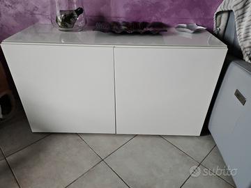 besta con piano in vetro 