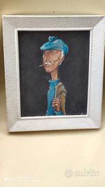 Quadro  Romolo Botto Caricatura 