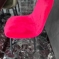 8 Sedie in tessuto colorate design moderno