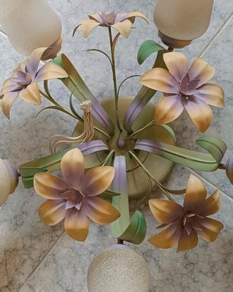 lampadario in metallo a soffitto o parete