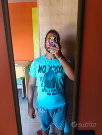 T-shirt Azzurra uomo 