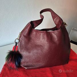 Borsa in pelle bordeaux