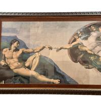 Quadro “La creazione di Adamo” di Michelangelo