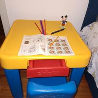 Tavolino e sedia bambini Chicco