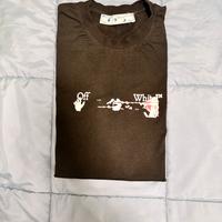 T shirt off white nera