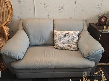 coppia di divani in pelle