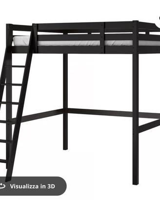 Letto a soppalco ikea con scrivania