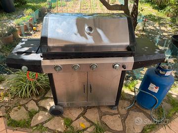 BARBECUE A GAS 5 fuochi + pietra lavica