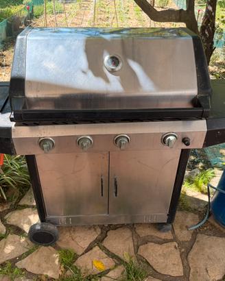 BARBECUE A GAS 5 fuochi + pietra lavica