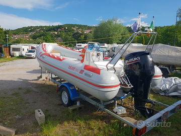 Eurovinil 560cm, Suzuki DF70,Carrello Pima 1000kg