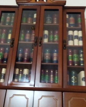 Vetrina con 54 opere letterarie in miniatura