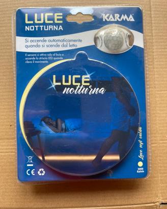 STRISCIA LED NOTTURNA 1,5MT CON SENSORE LUCE CALDA