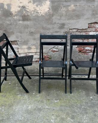 Zanotta - tre sedie pieghevoli