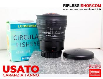 Usato lenbaby 5,8mm f3.5 per micro 4/3