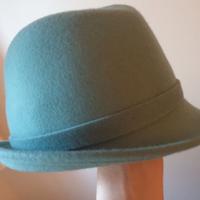 Cappello borsalino donna verde acqua