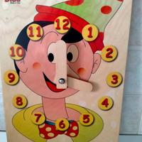 Dida - Orologio didattico Pinocchio Viso - Giochi