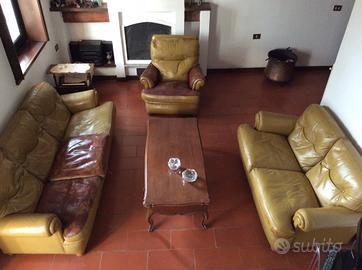 FRAU Salotto in pelle VINTAGE anni '70