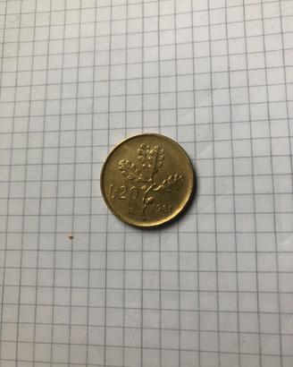 Moneta 20 lire