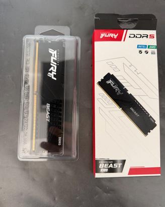 Kingston FURY Beast DDR5 32 GB (1×32 GB) 6000 MT/s