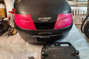 Bauletto Kappa K35 da 35L con luce stop e piastra