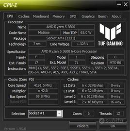 CPU AMD Ryzen 5 3600 + dissipatore