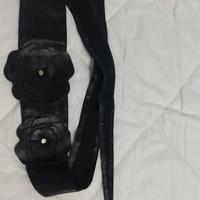 Cintura da Donna Nera Con Fiori