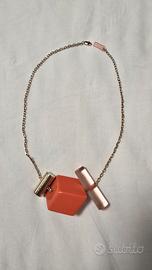 Collana Furla Originale con Pendenti Geometrici 
