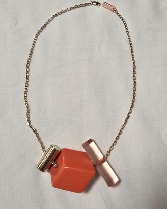 Collana Furla Originale con Pendenti Geometrici 