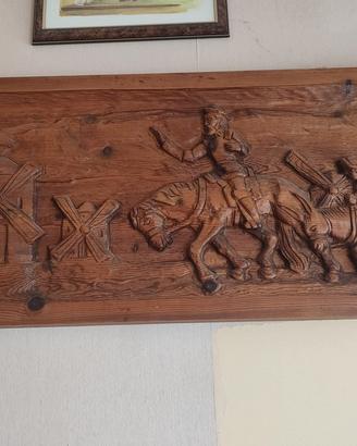 scultura in legno intagliato