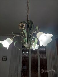 Lampadario e 2 Lampade da comodino