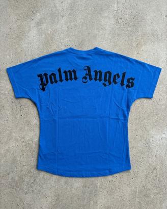 T shirt palm angels taglia M colore blu /azzuro