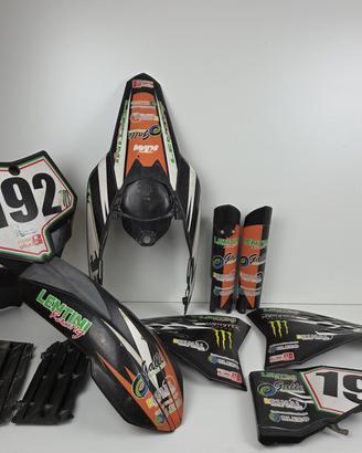 KTM 125 EXC SX 2008 2011 KIT PLASTICHE GRAFICHE