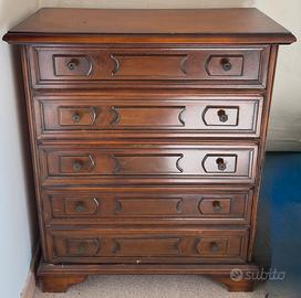 Mobile antico con 5 cassetti in buone condizioni