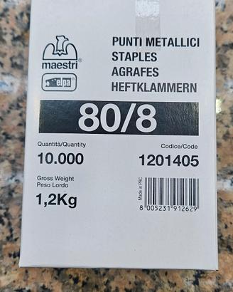 punti metallici 80/8