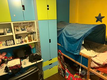 Camera bambini con letto a castello