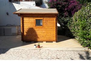 Casetta in legno da giardino prefabbricato