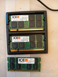 Banchi RAM: 1X SO-DIMM 4Gb, 2X DIMM  2Gb