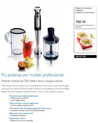 Motore Mini Pimer Philips HR1371