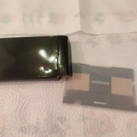 Portacarte sottile minimalista con fascia contanti