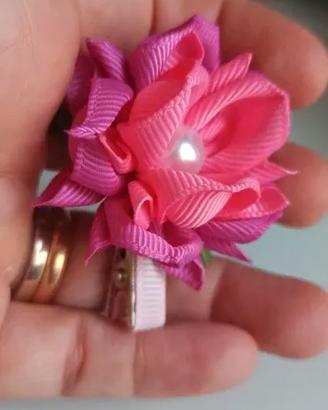 Molletta capelli fucsia e ciclamino NUOVA